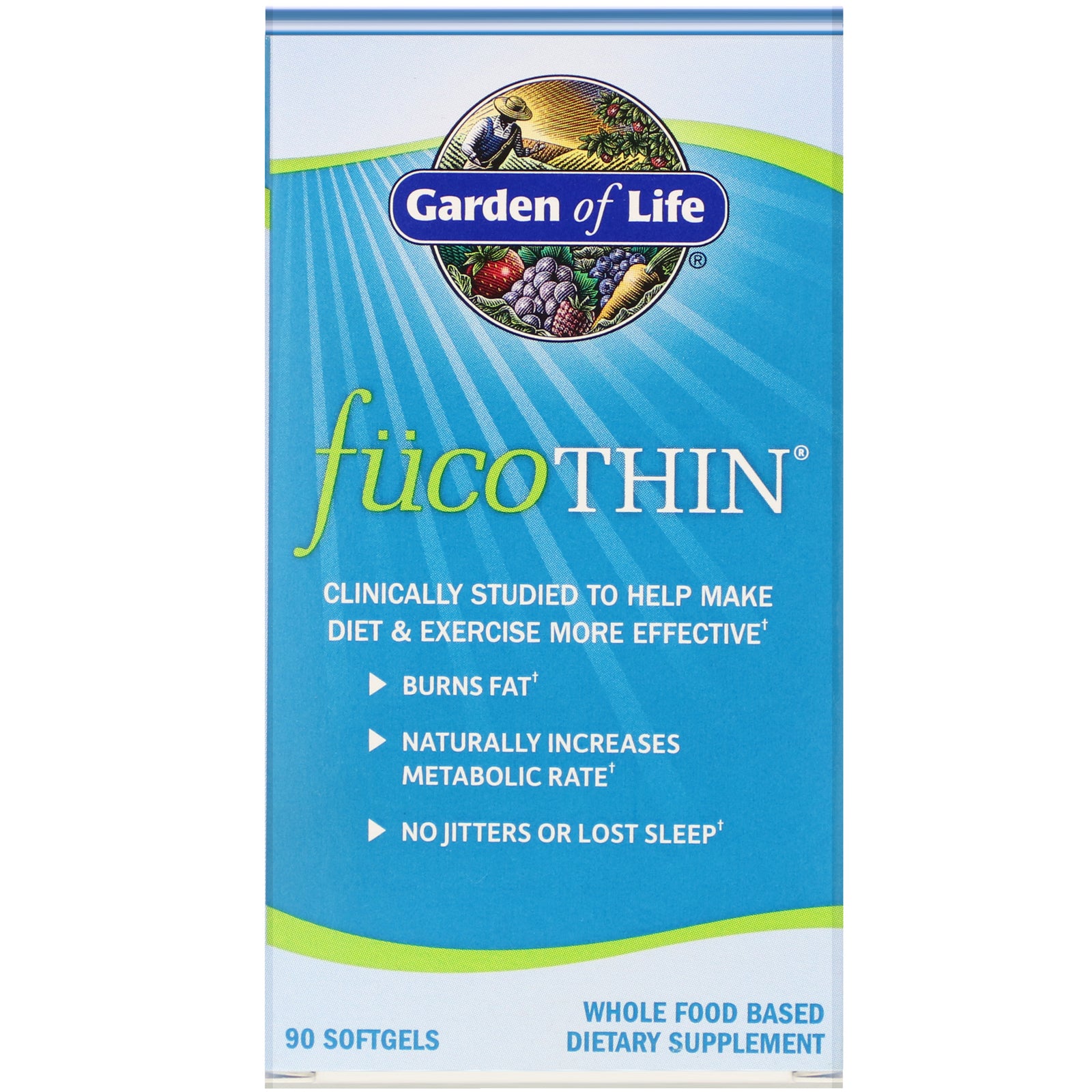 Garden of Life, FucoThin, 90 Softgels UPC 658010113335 | HiLife Vitamins